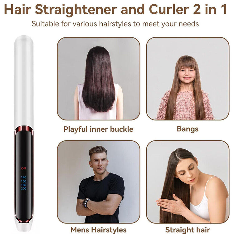 Hair Straighteners Ceramic Plates Straightener Curler Salon Hair Styler