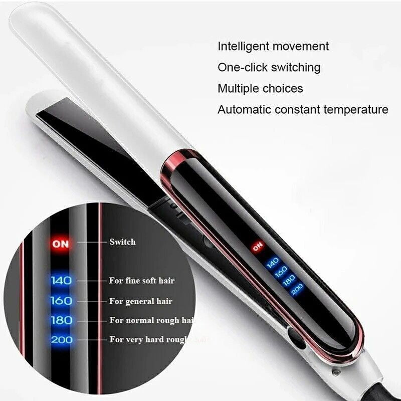 Hair Straighteners Ceramic Plates Straightener Curler Salon Hair Styler