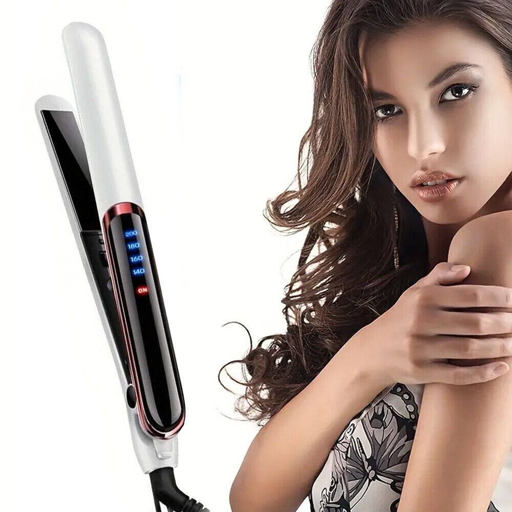 Hair Straighteners Ceramic Plates Straightener Curler Salon Hair Styler