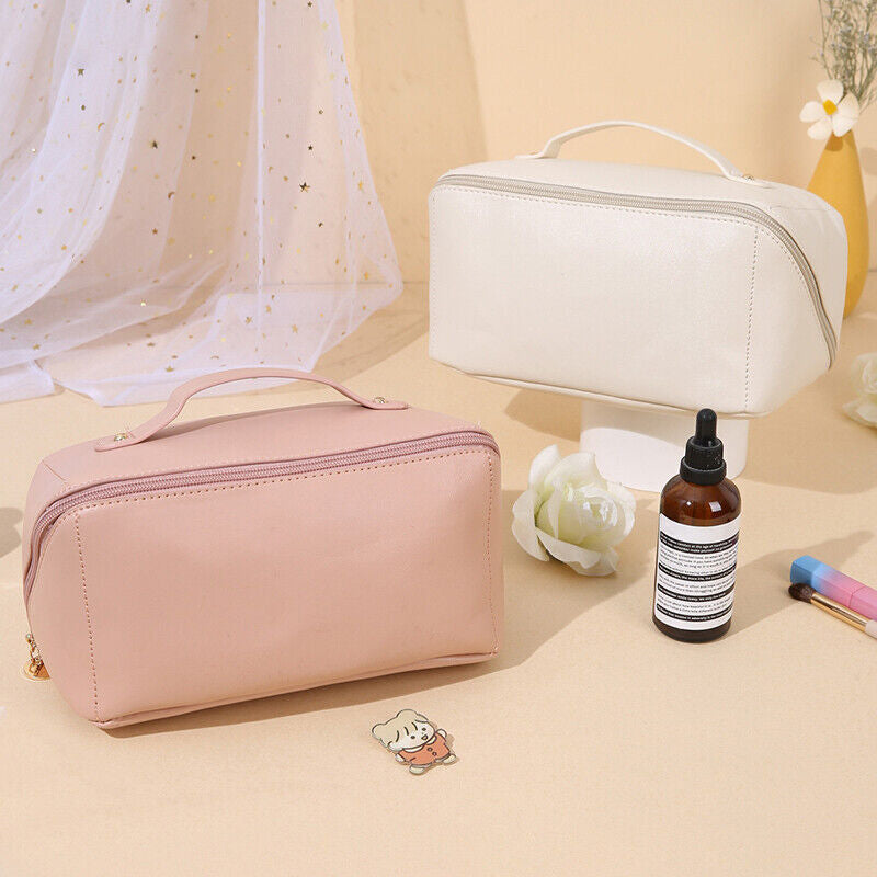 Large Capacity Toiletry Cosmetic Vanity Storage Pouch Travel Make-Up Cases & Bag