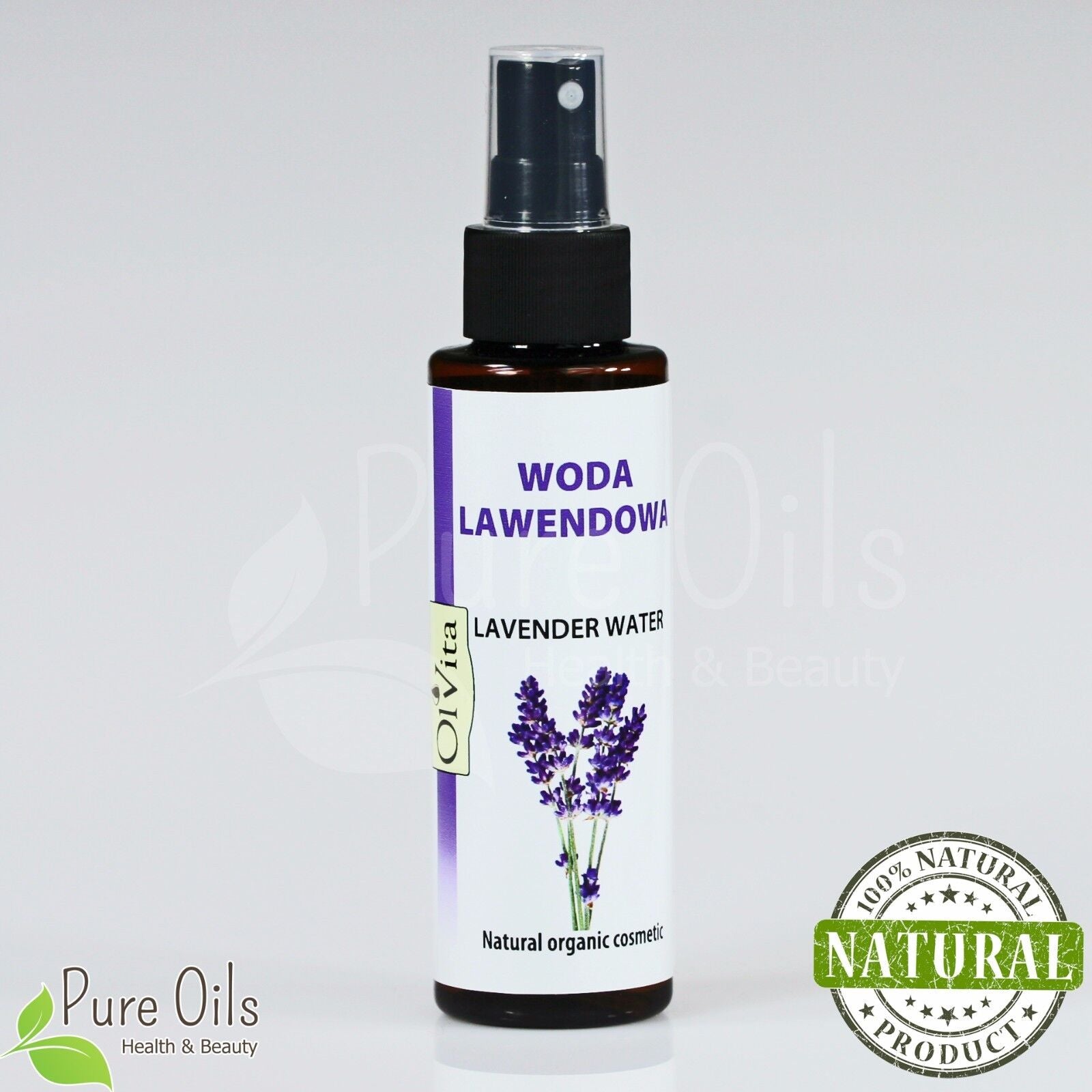 Lavender Water - Natural Organic Cosmetic, Woda Lawendowa - Ol'Vita 100 Ml