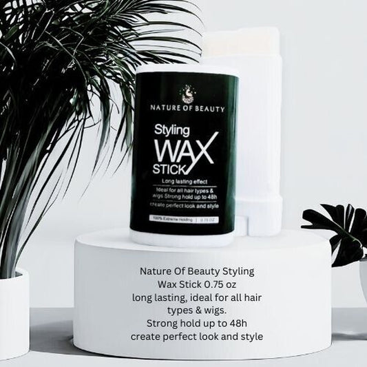 Nature of Beauty Styling Wax Stick 0.75 Oz Perfect for All Hair Types