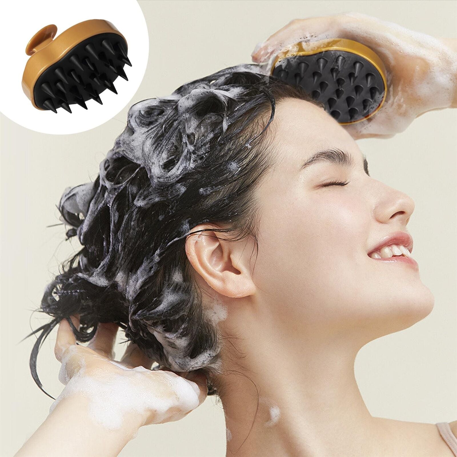 Shampoo Massage Brush for Thorough Scalp Cleansing and Exfoliation