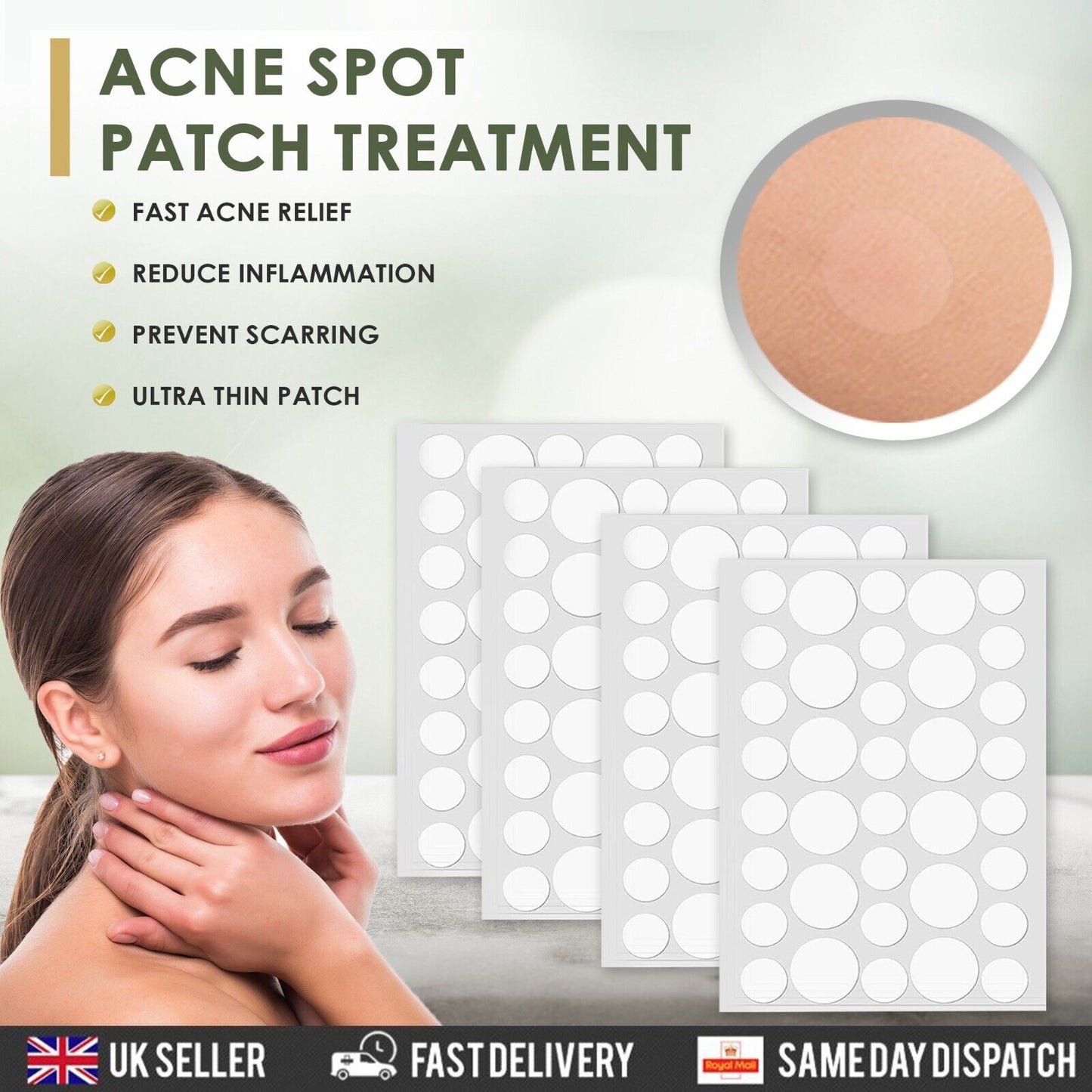 Acne Pimple Spot Zit Patches Hydrocolloid Invisible Acne Stickers Skin Treatment