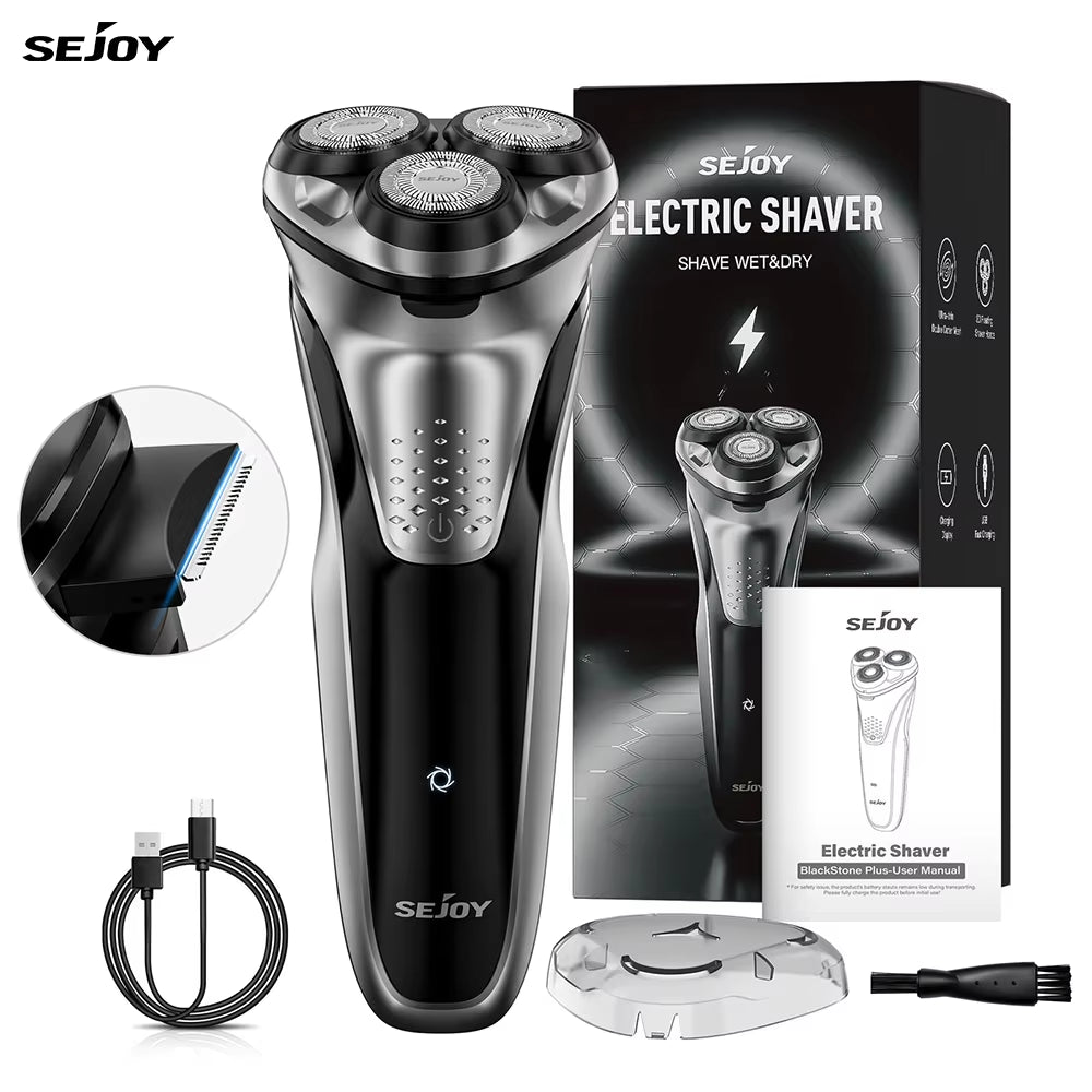 Electric Shaver for Men'S Electric Shaving Clipper Machine 3D Floating Wet Dry IPX7 Waterproof Beard Razor Beard Trimmer